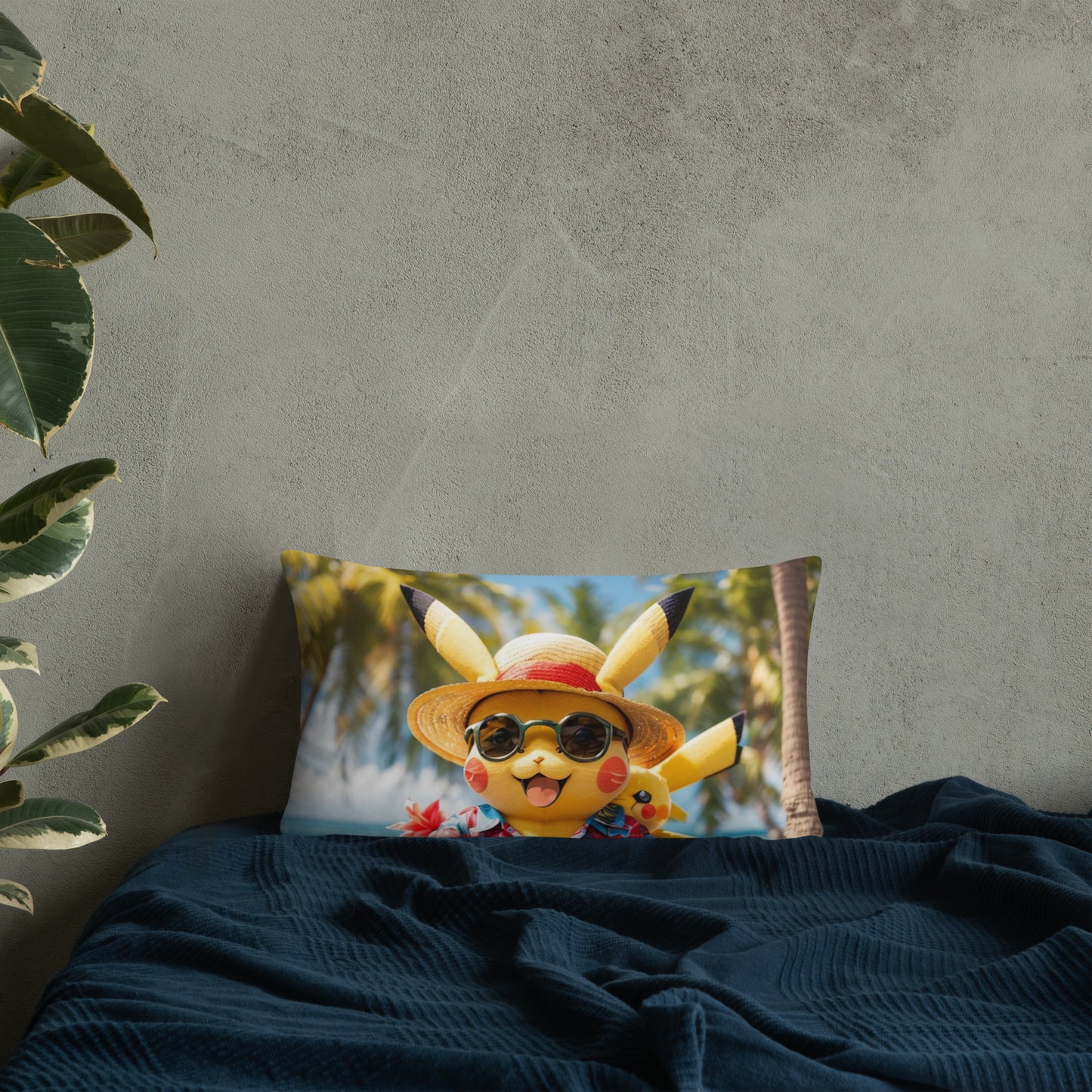 POKEMON ON THE BEACH Basic Pillow