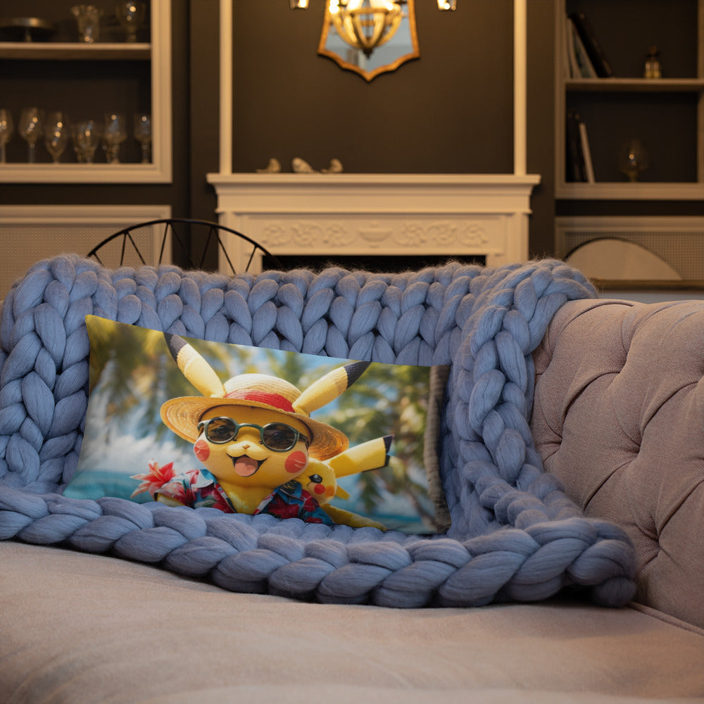 POKEMON ON THE BEACH Basic Pillow