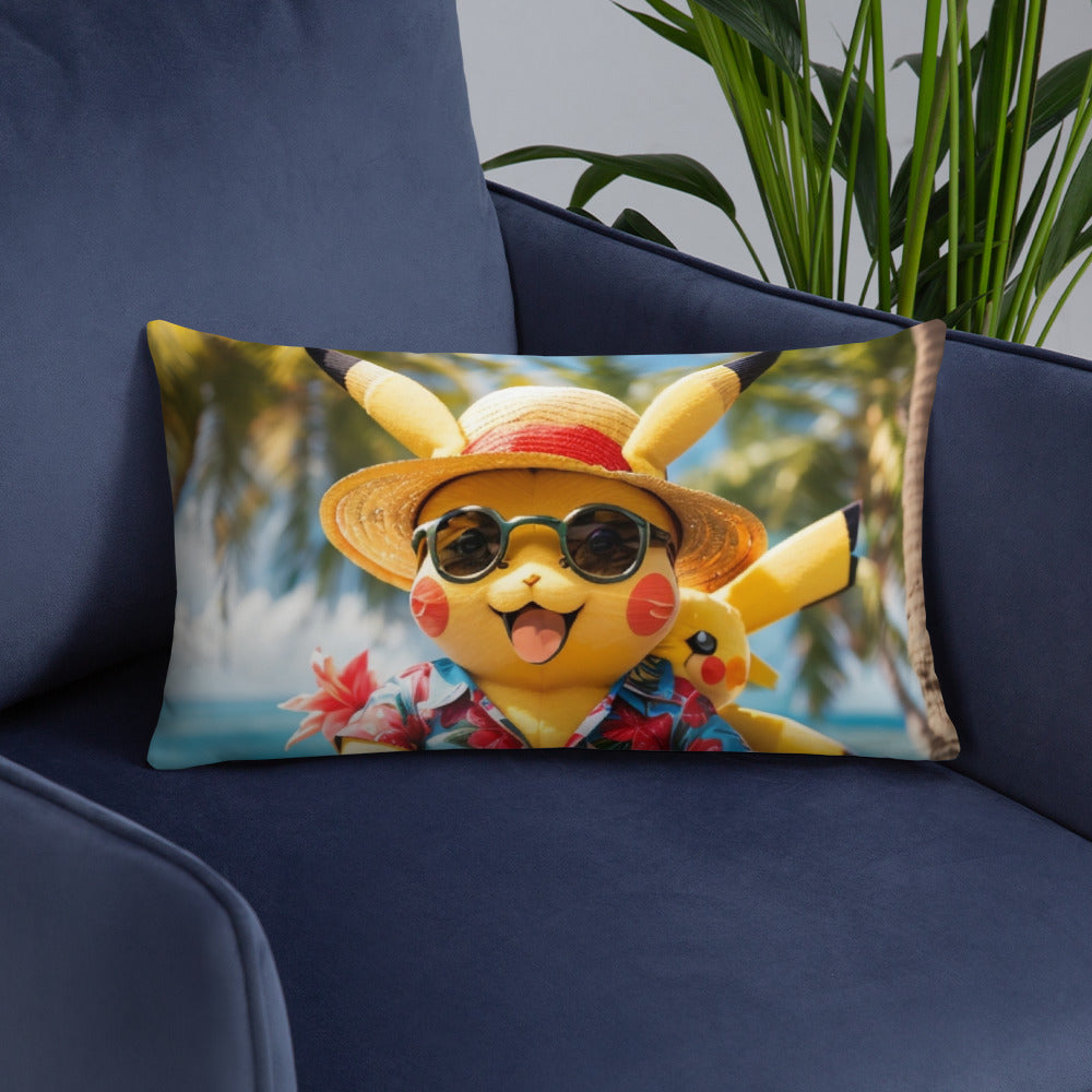 POKEMON ON THE BEACH Basic Pillow