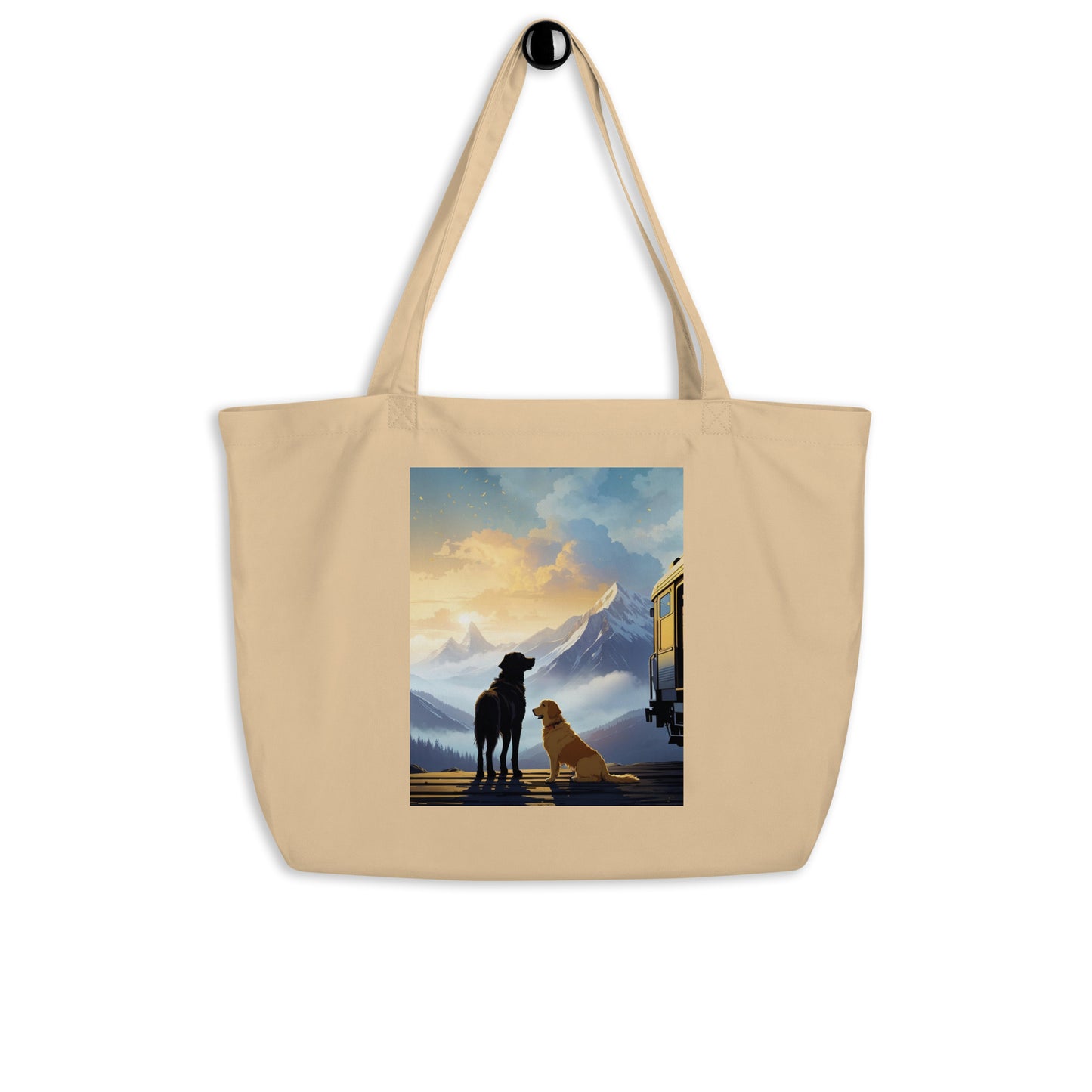 DOGS DD Large organic tote bag