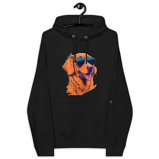 DD Retro DOG Unisex eco raglan hoodie